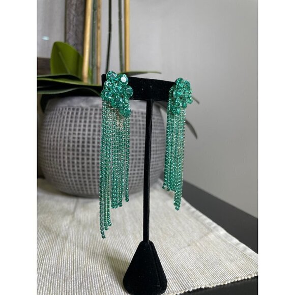 Revolve 8 Other Reasons x Revolve Holiday Earring Teal Womens Size OS - Picture 3 of 6